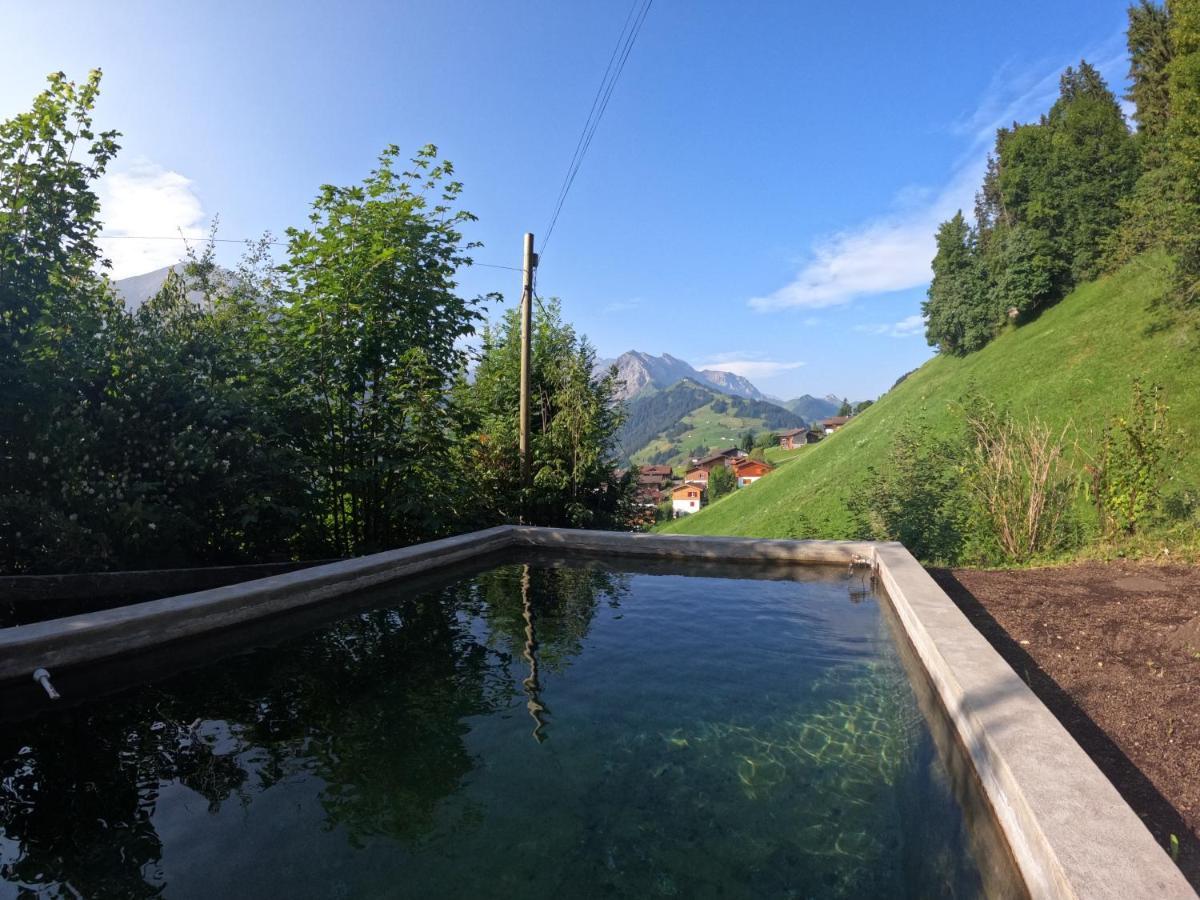 Chalet Sonnenheim, Wohnung Mit Panoramafenster Adelboden Kültér fotó