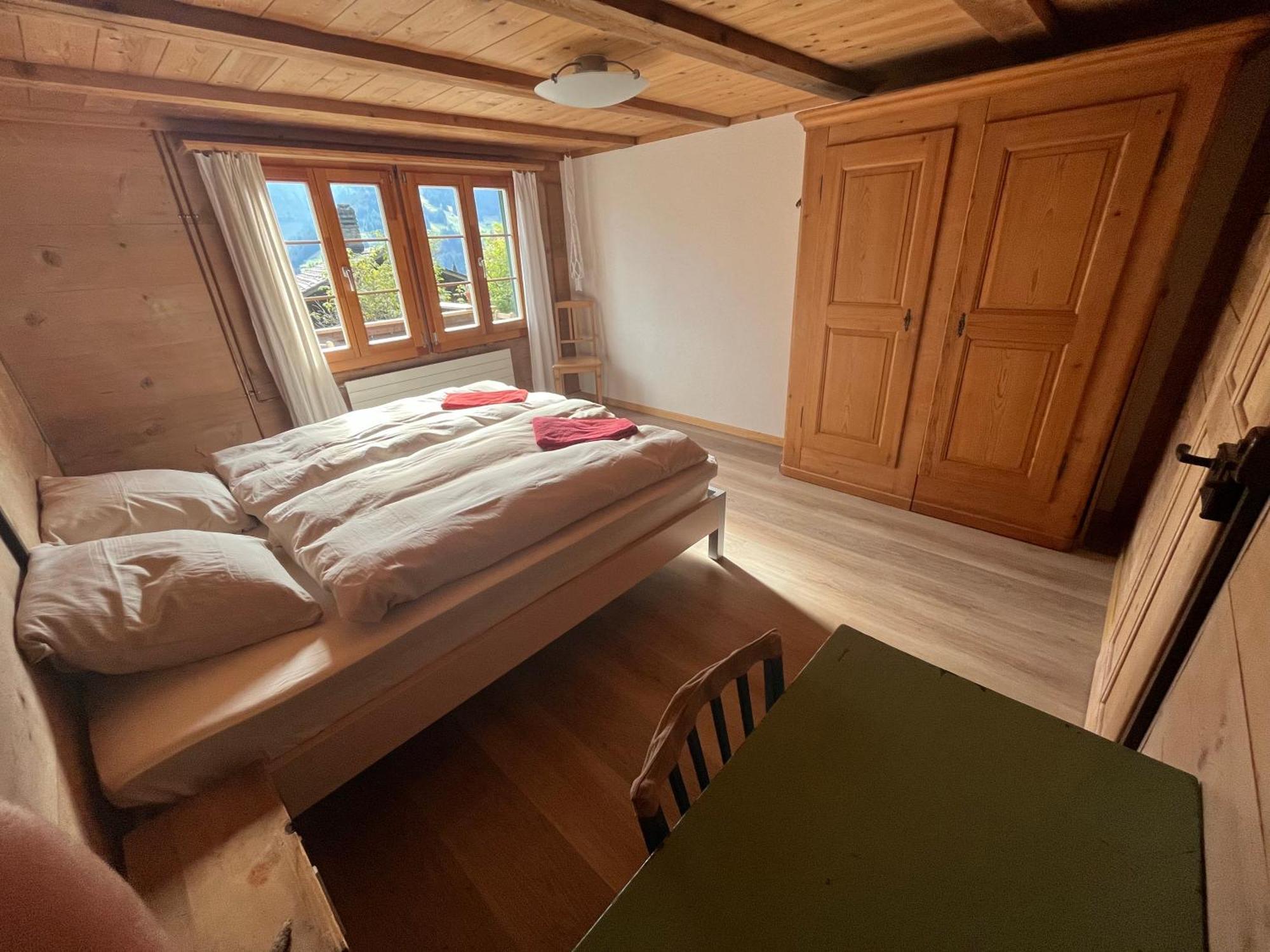 Chalet Sonnenheim, Wohnung Mit Panoramafenster Adelboden Kültér fotó